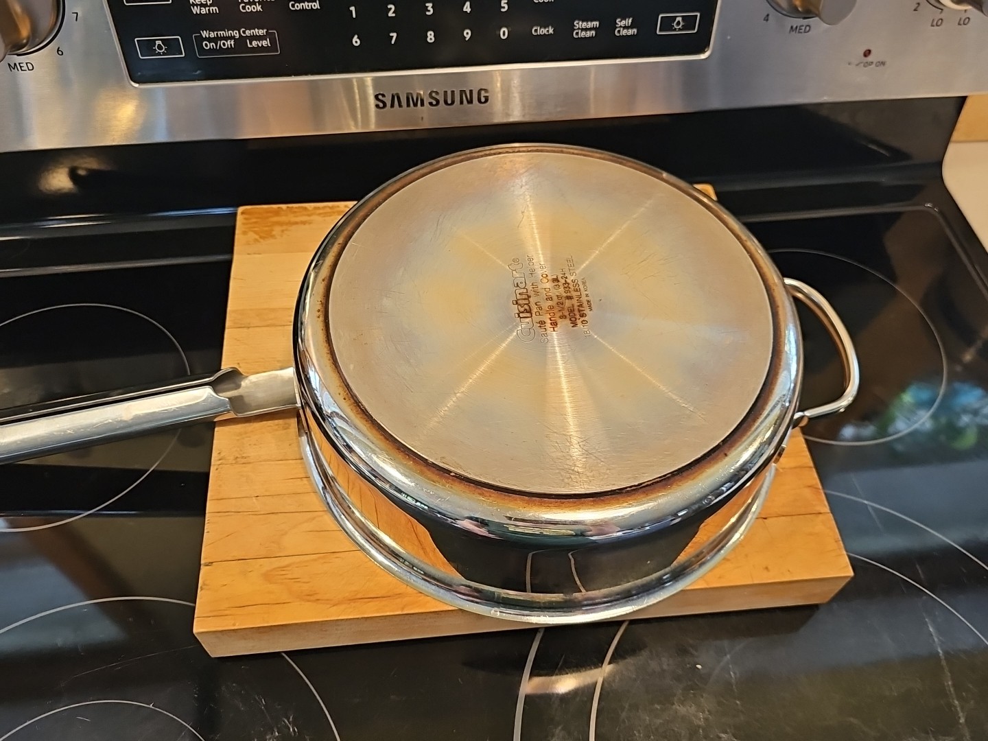 cuisinart 10″ saute’ pan 933-24h ss with helper handle round handle