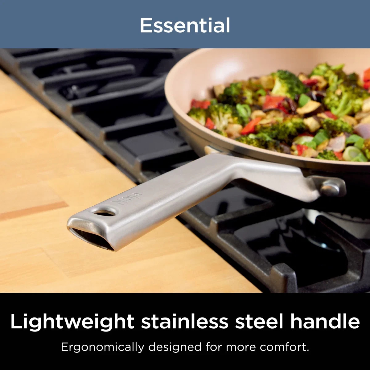 Ninja Extended Life Ceramic 10.25″ Non-Stick Frying Pan Silver