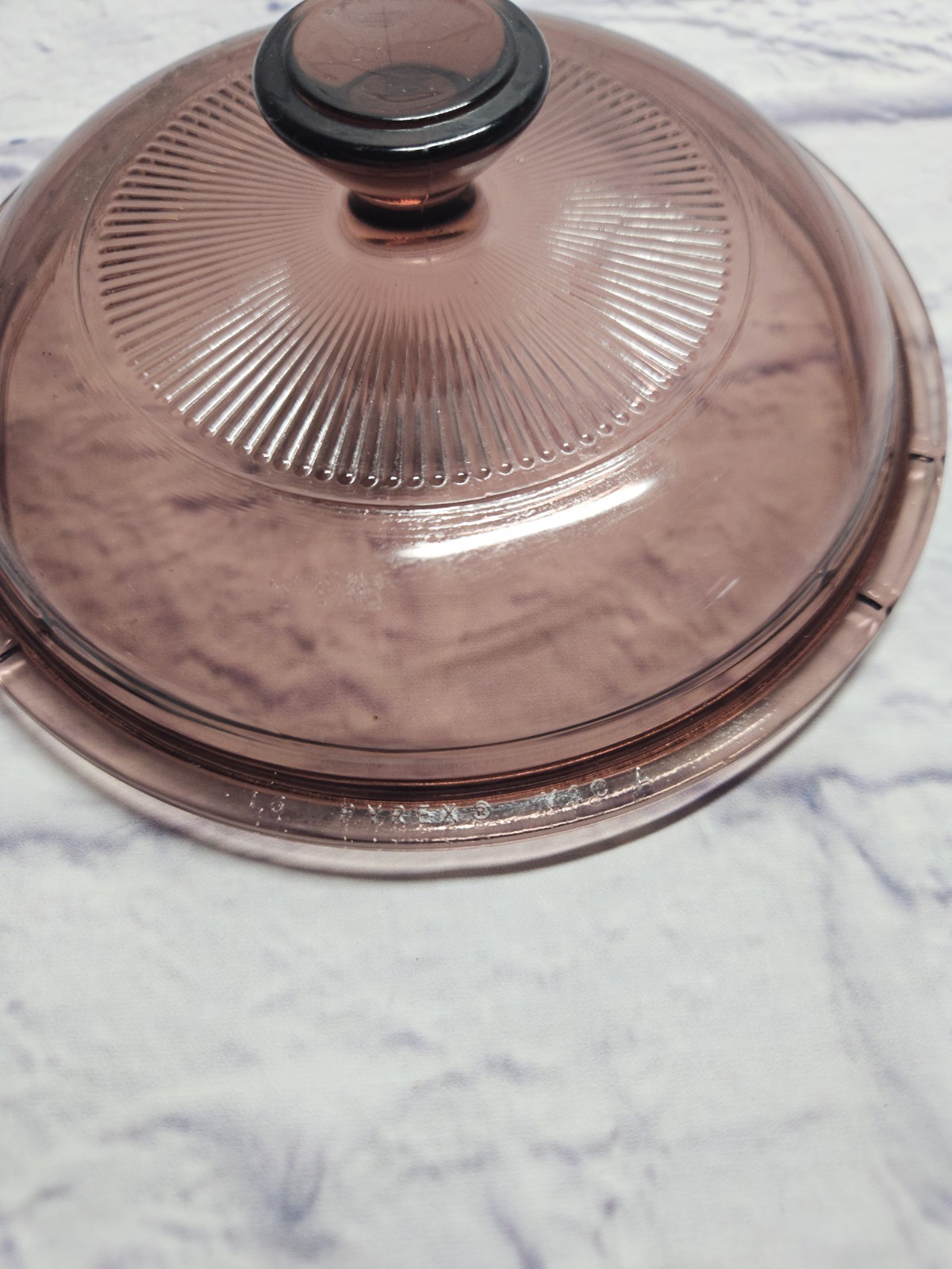 Pyrex V-1-C Glass Replacement 6.5″ LID ONLY – Fits 1 Liter Saucepan – CRANBERRY