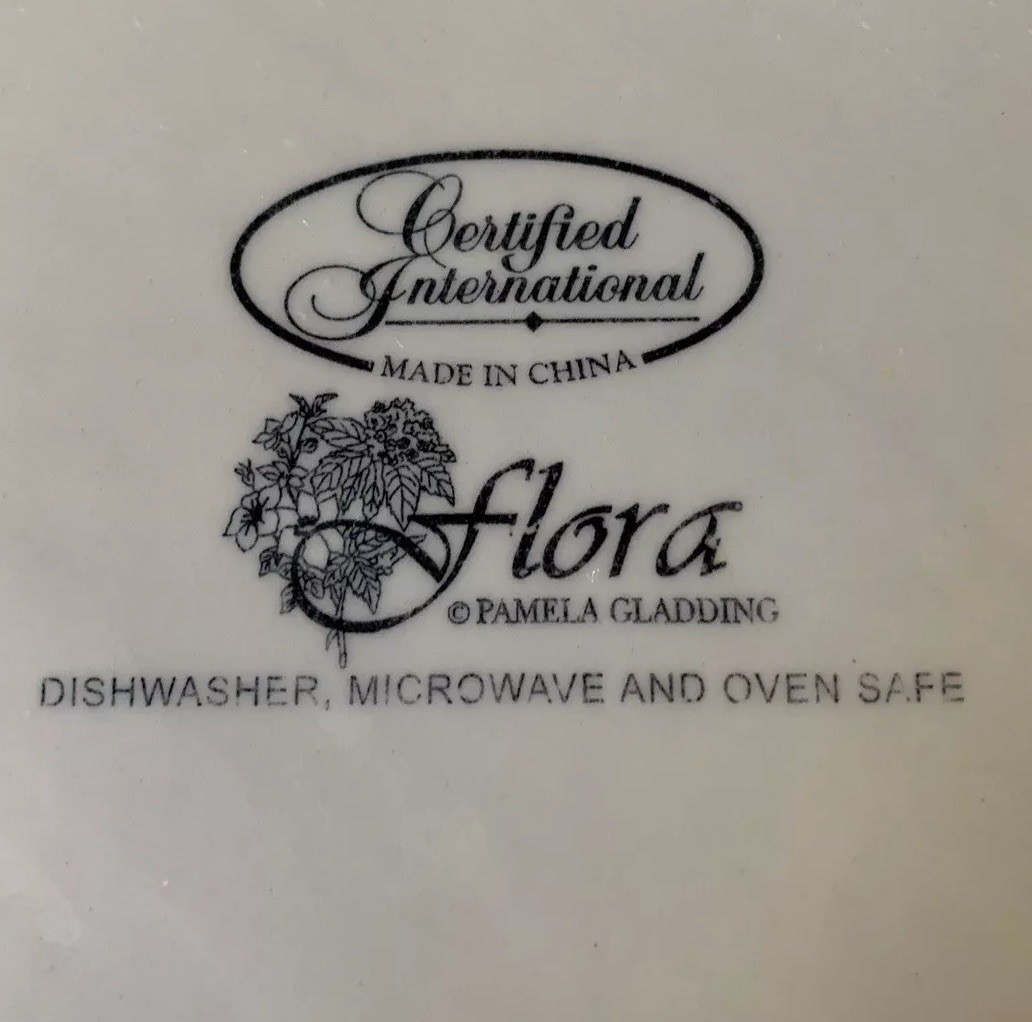 Certified International Pamela Gladding Flora 10-1/2″ Round Baking Dish C-11