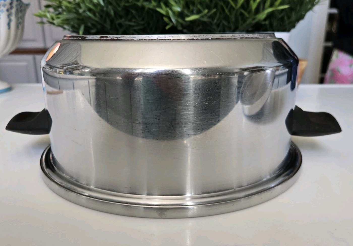 Vtg Kitchen Craft Multi Core 5 Ply Stainless Steel 6QT Stock Pot w/ Lid – USA