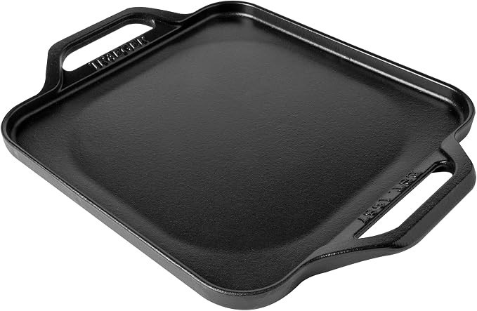 Traeger Induction Cast Iron Skillet BAC620 Black Square Dual Handle 11.5in NEW