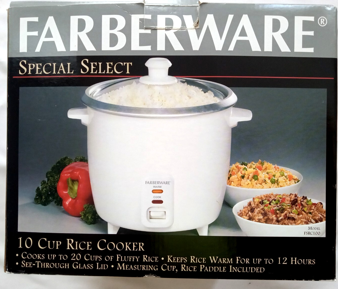 Farberware Special Select 10 Cup Rice Cooker Steamer FSRC100