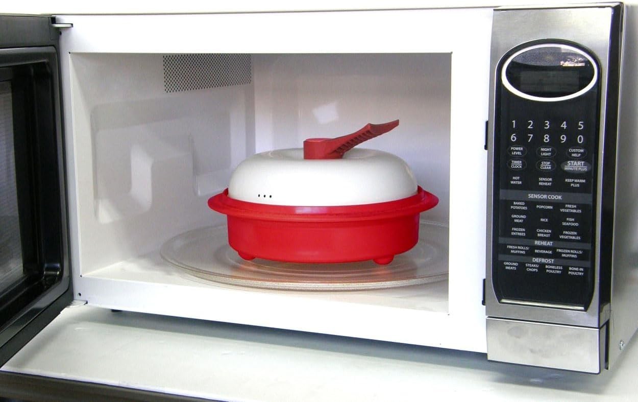 Revolutionary Nonstick 1.5-Quart Microwave Cooking Set – 4-Piece Convenience