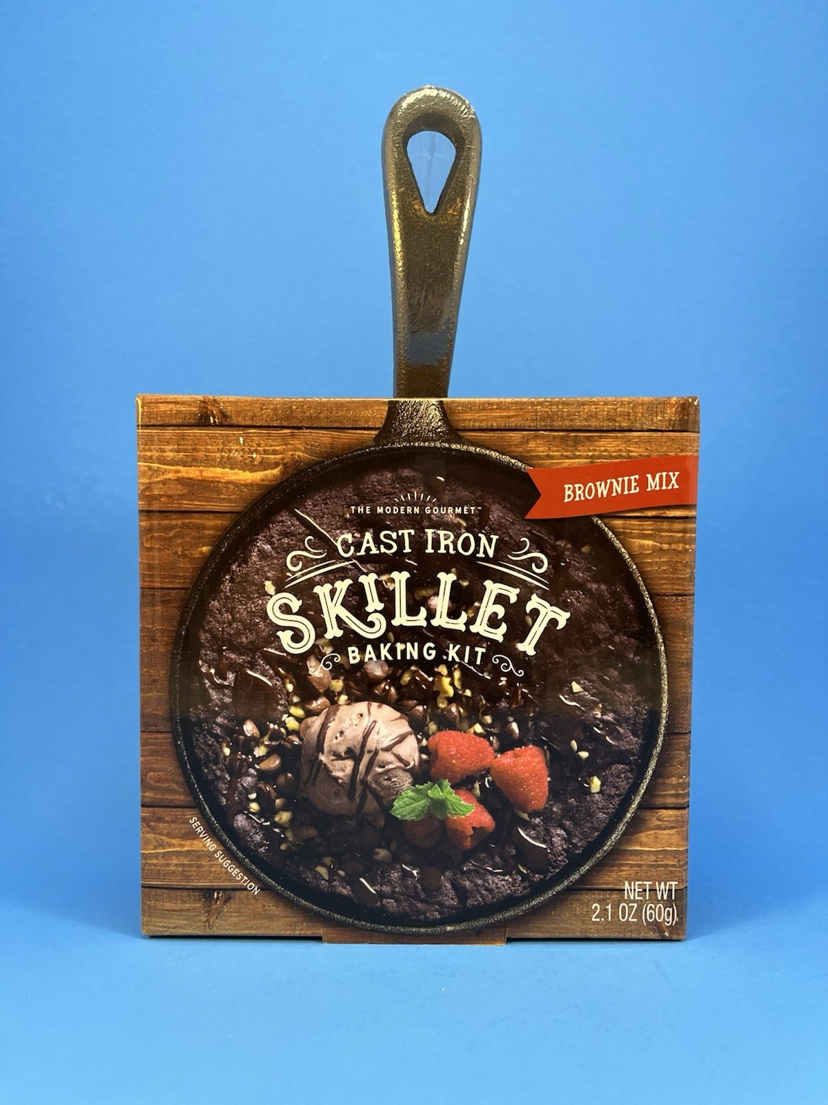 The Modern Gourmet Cast Iron Mini 5” Skillet Baking Kit – Brownie Mix NEW