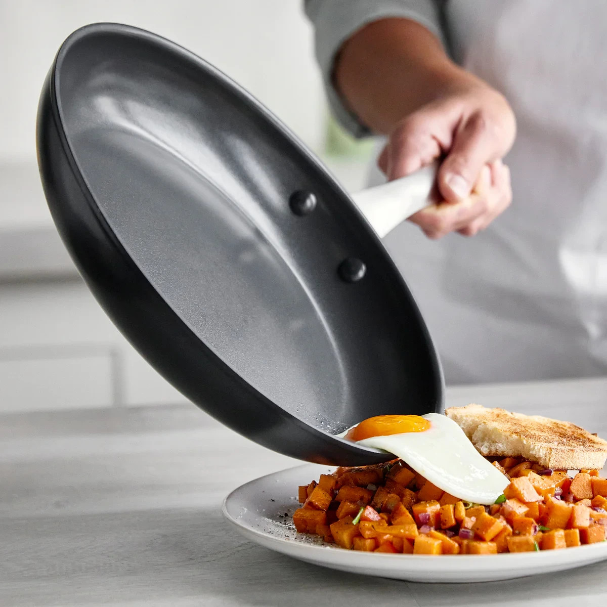 GreenPan Levels Hard Anodized Healthy Ceramic Nonstick, 10″ 12″ Frying Pan Skill
