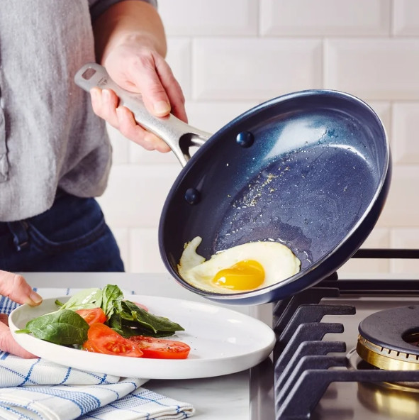 Blue Diamond Ceramic Nonstick Fry Pan/Skillet, 8/10 Inch Frypan