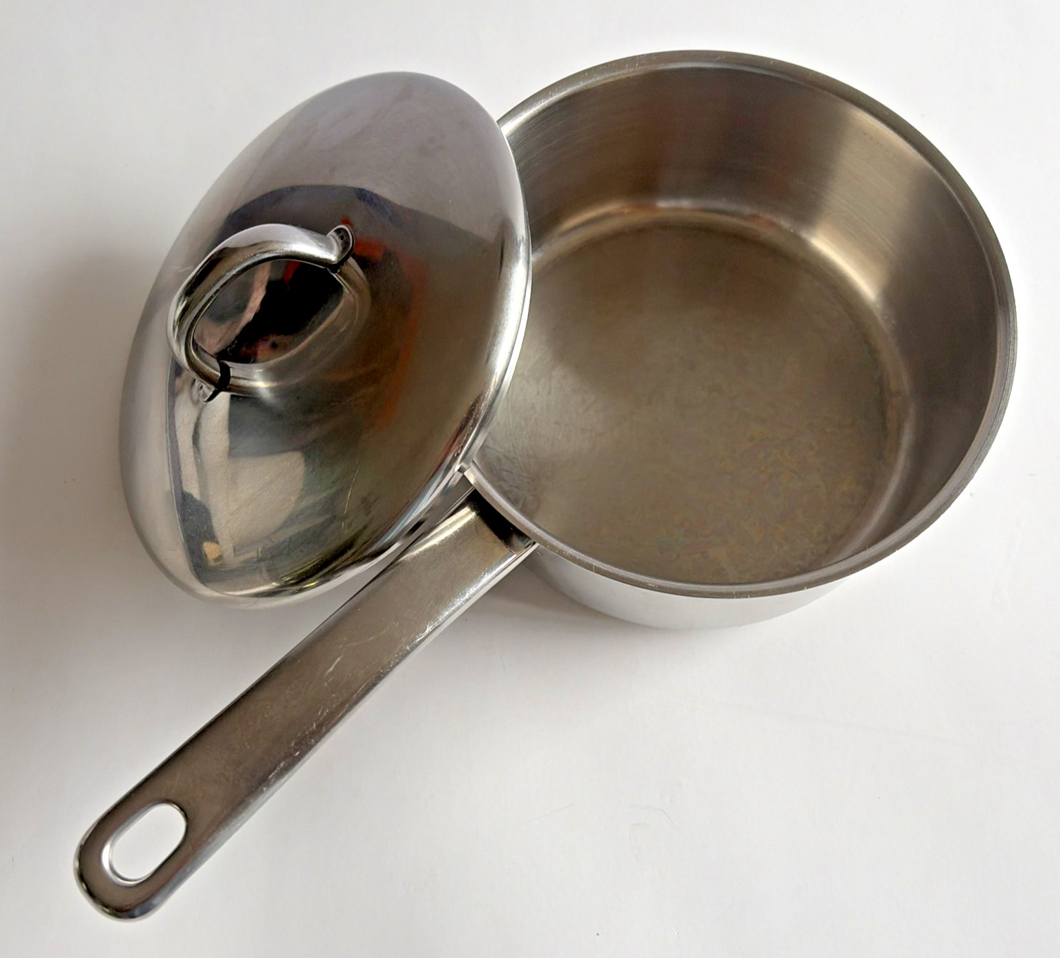 Silampos Stainless Steel 6 1/2” Saucepan W/Lid 1 Qt Made in Portugal Heavy Duty
