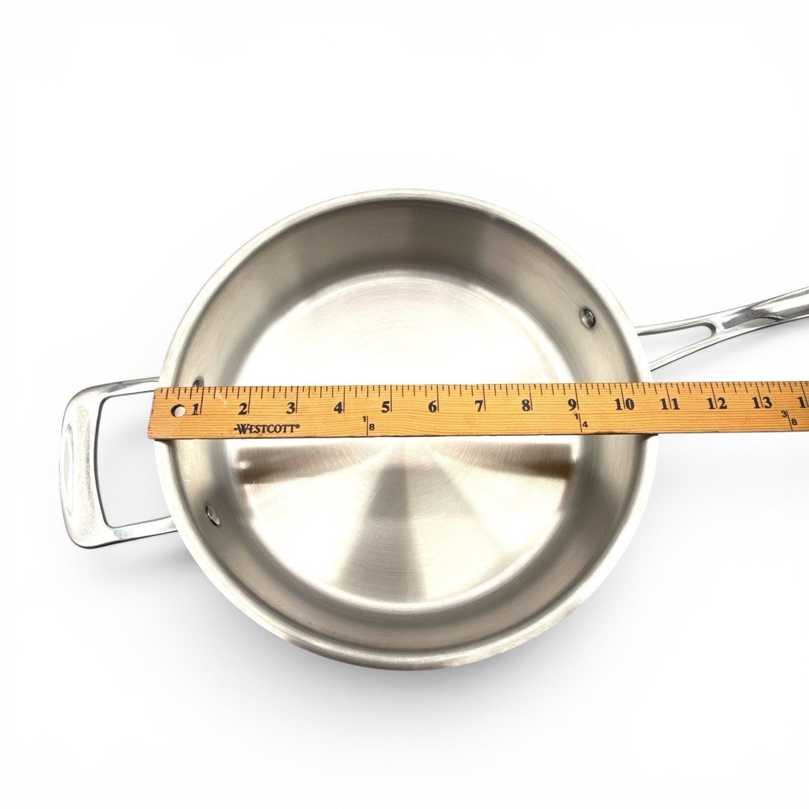 Italic 3Qt Stainless Steel Clad Saucier Pan With Lid