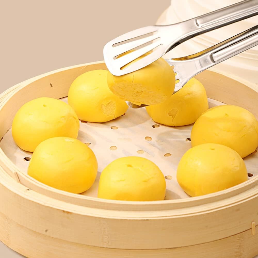 150 PCS Bamboo Steamer Liners, Round Air Fryer Parchment Paper with Holes, 10 In