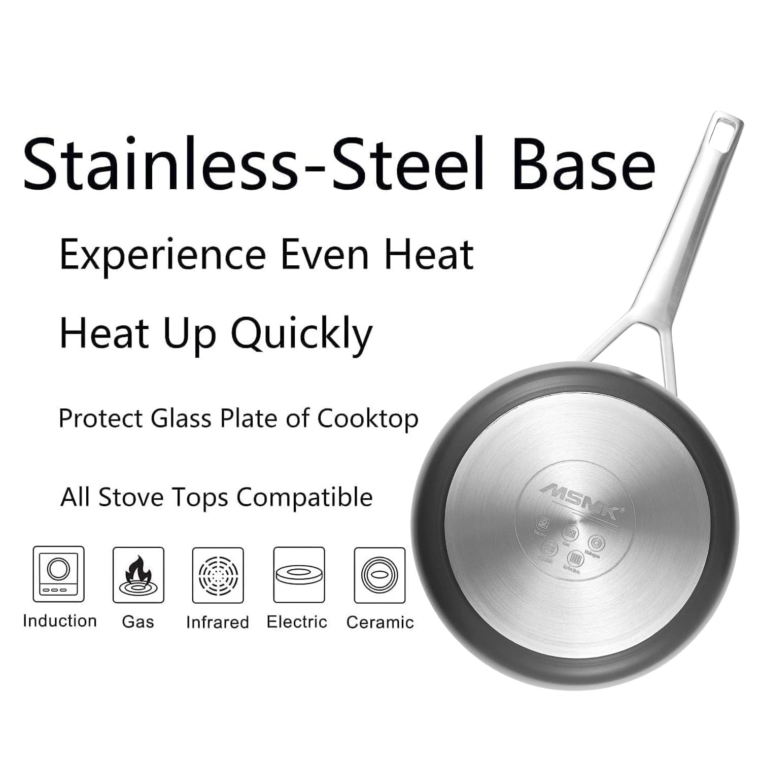 12 1/2 Inch Non Stick Frying Pan With Lidtitanium And Ceramic Nonstick Large Ski