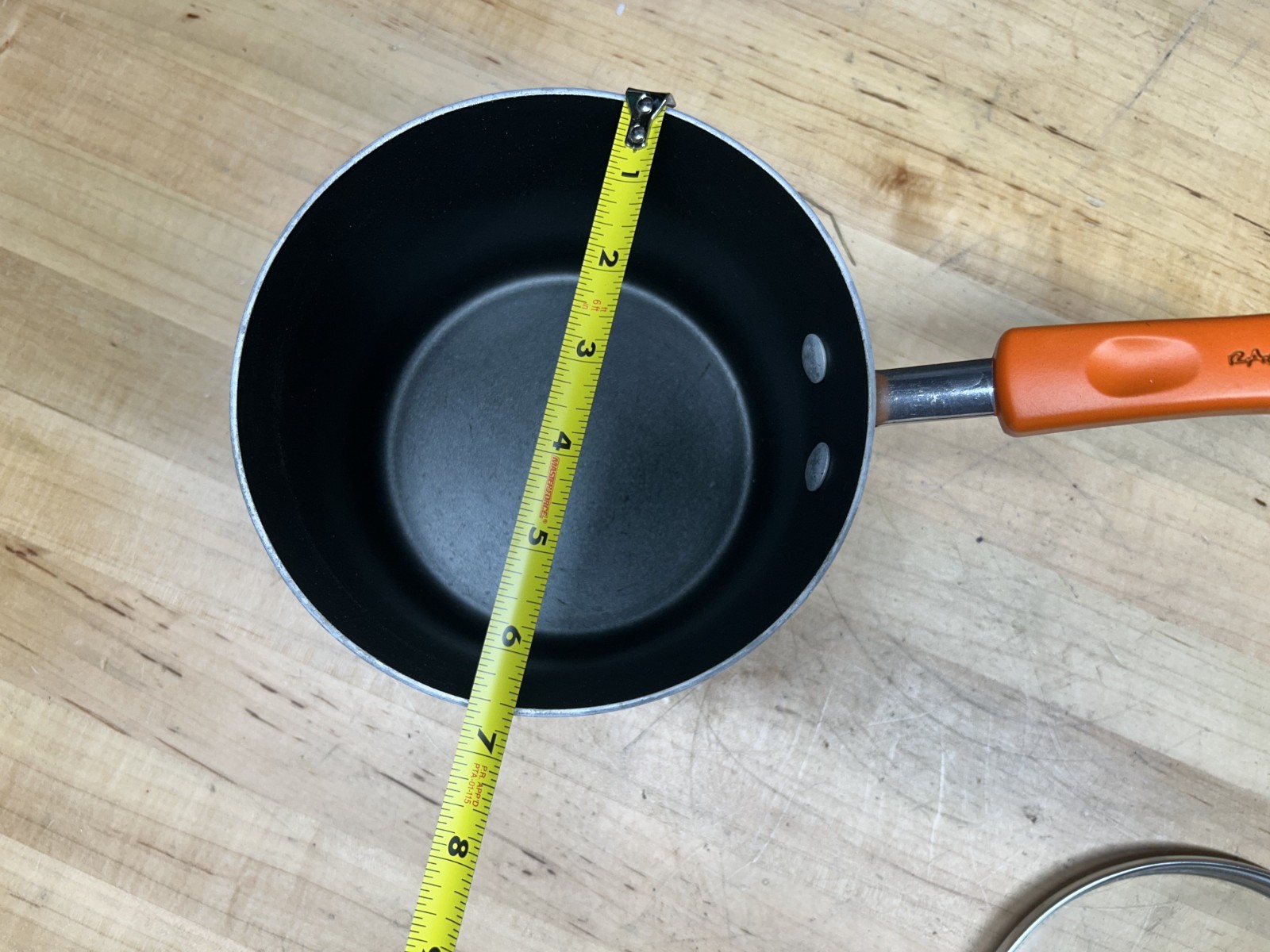 RACHAEL RAY Cookware Orange Ombre’ 3 PAN SET w/ Lids
