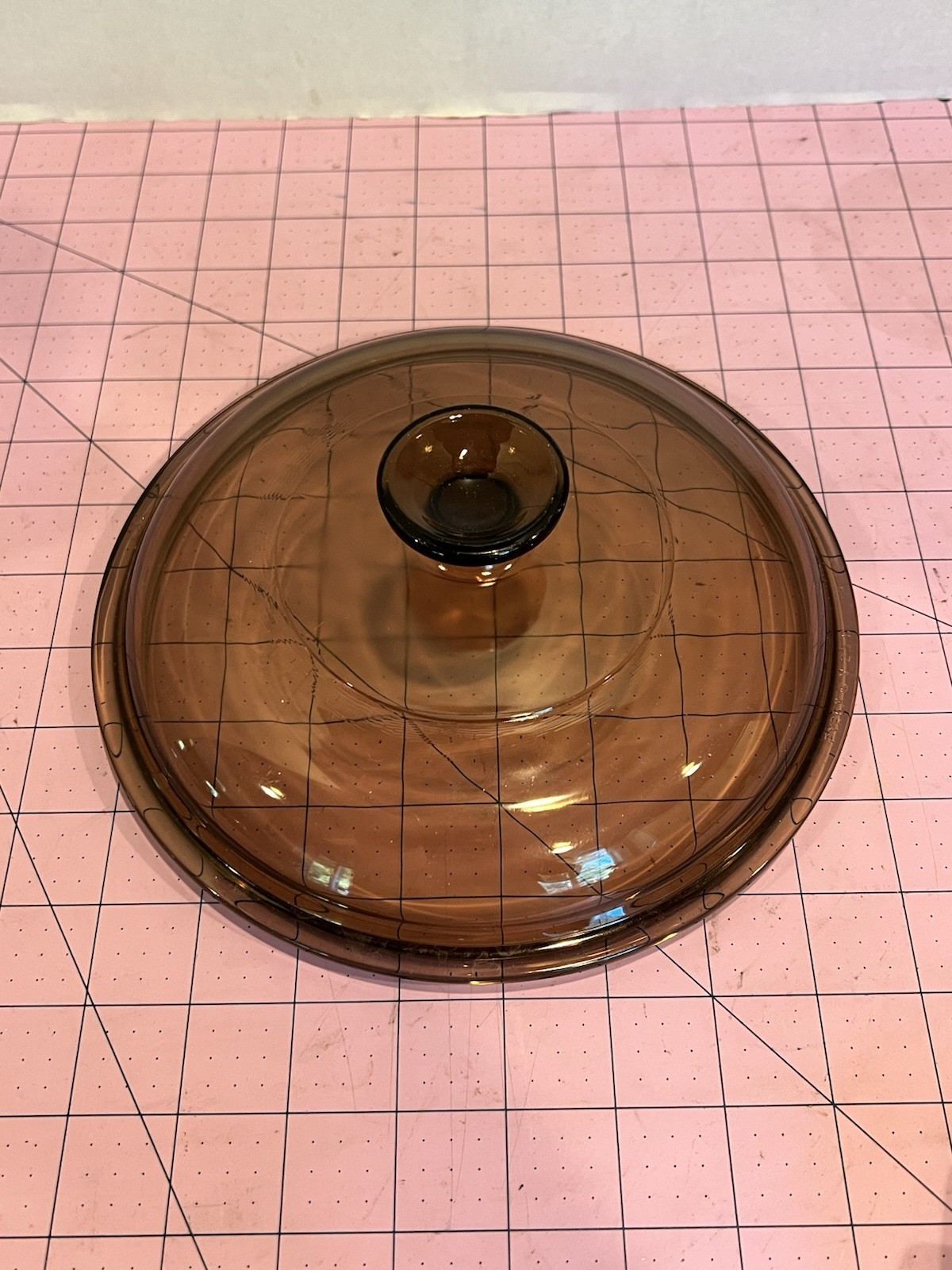 PYREX Corning Ware VISION Amber V2.5C 2.5L Color Sauce Pot Lid Perfect USA