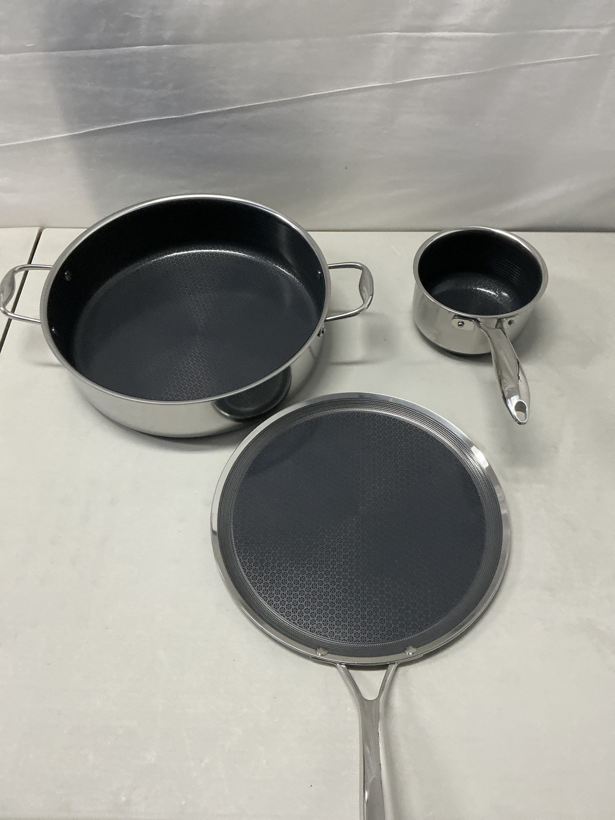 HexClad Hybrid Nonstick Cookware 5 pc Set with LI