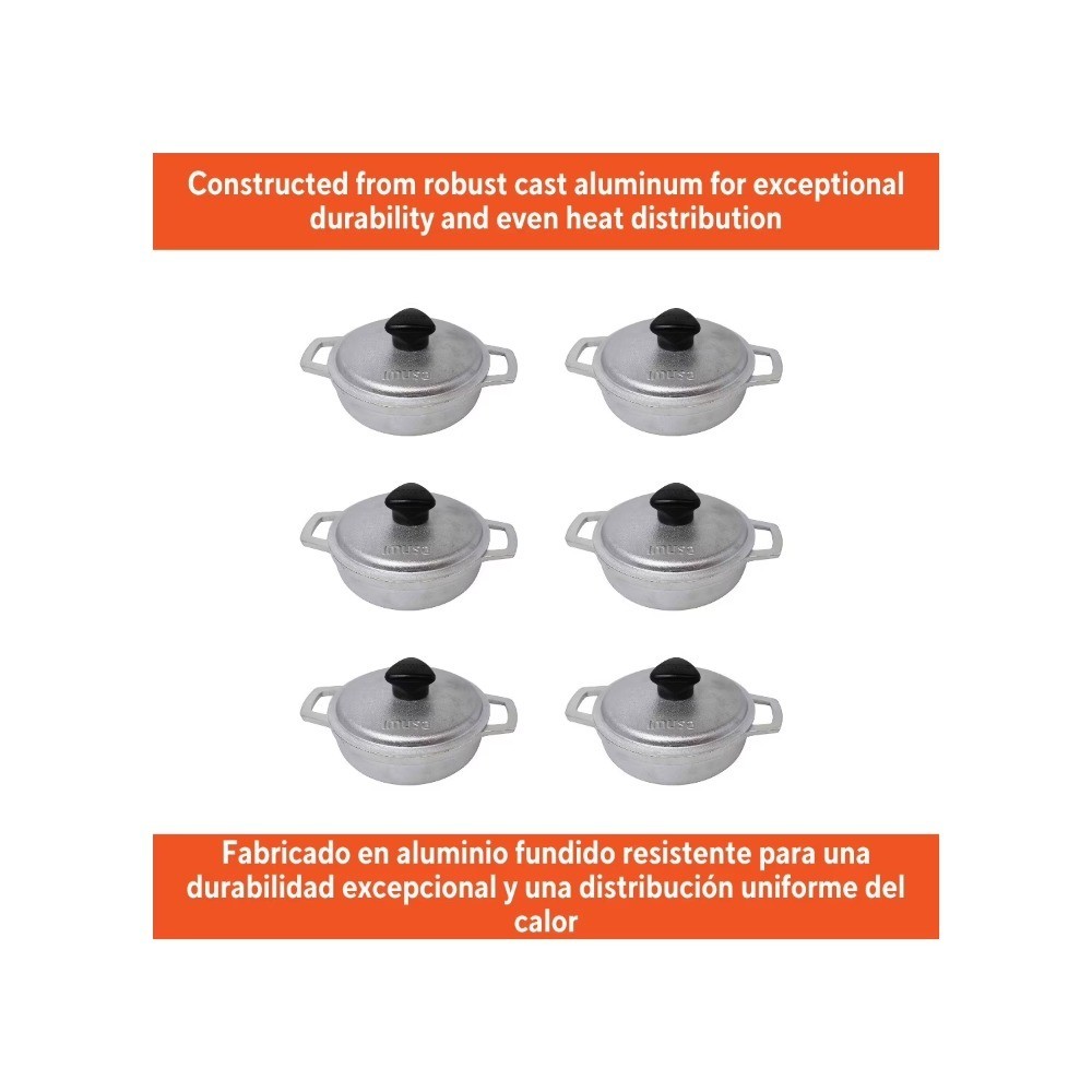 0.5qt Cast Aluminum Caldero – 14cm
