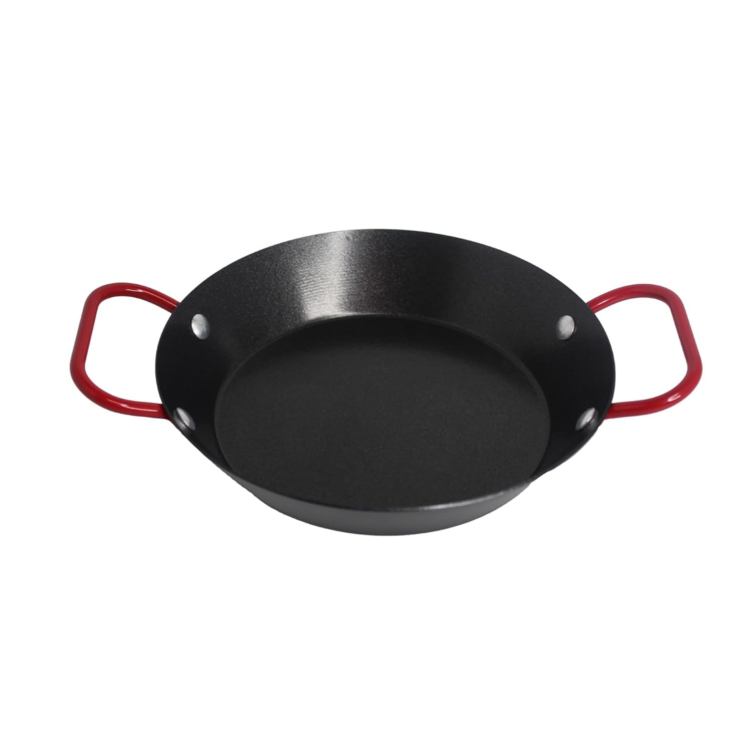 Carbon Steel Coated Nonstick Paella Pan Handles, Black