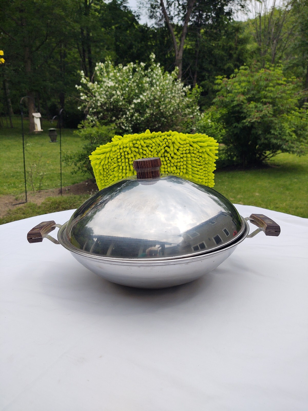 Stainless Wok With Handles And Lid