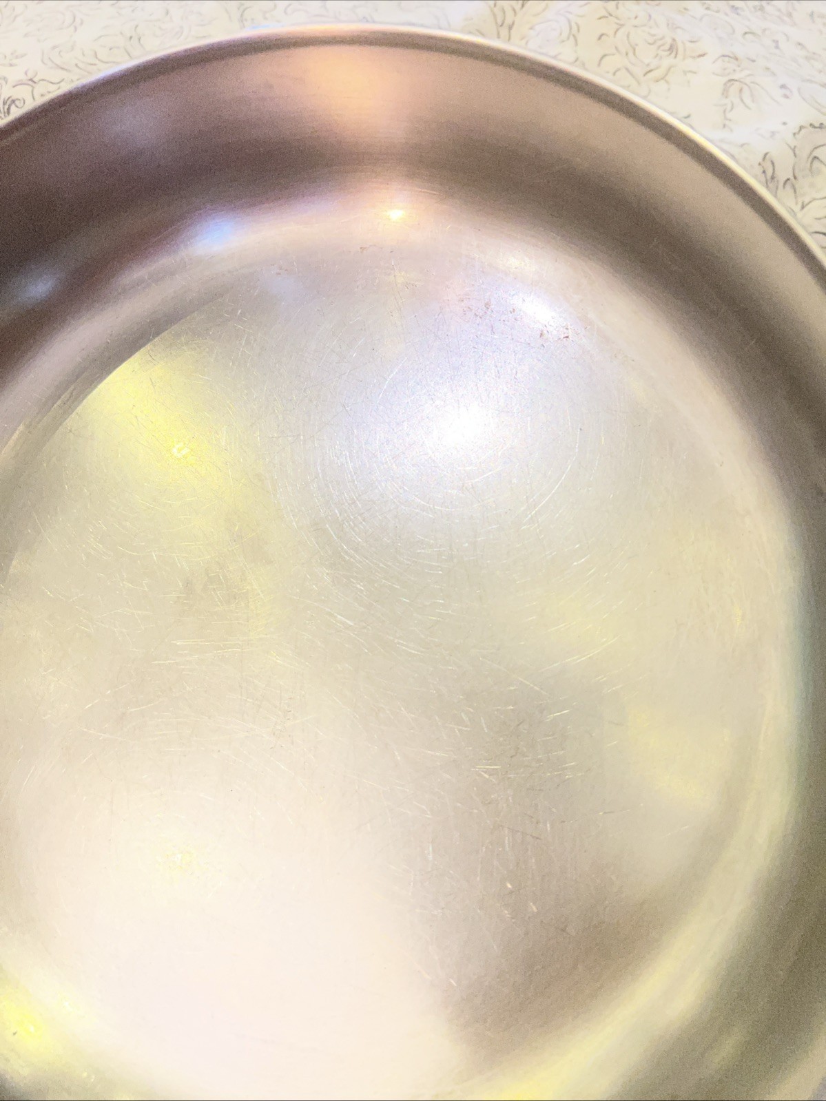 Faberware 10 Inch Skillet Fry Pan Stainless Steel Aluminum Clad Vintage No Lid