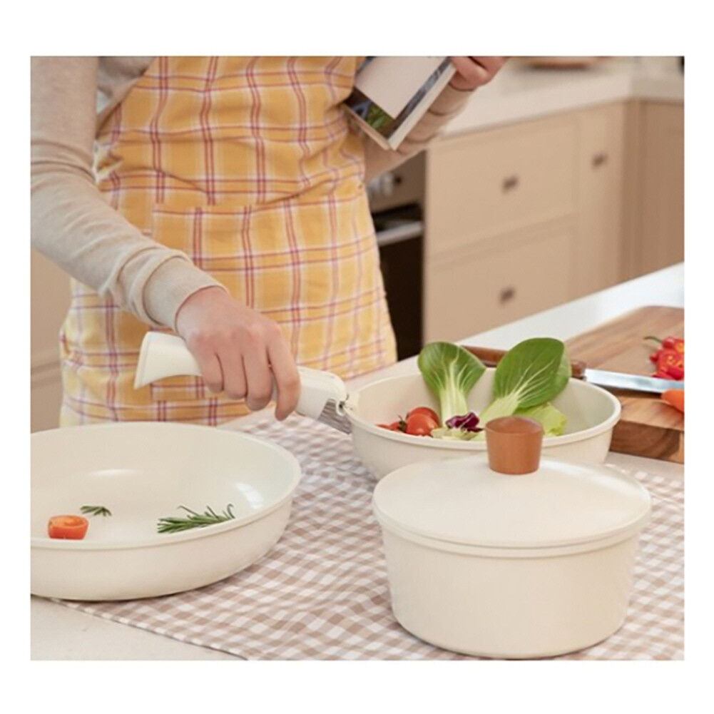 Becca Blanc IH Induction Nonestick Ceramic Coating Frying pan 5p