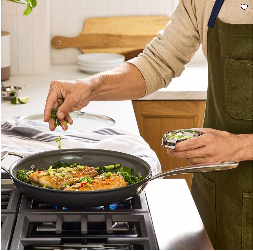 All-Clad NS Pro Ceramic Nonstick Fry Pan with Lid Hard Anodized