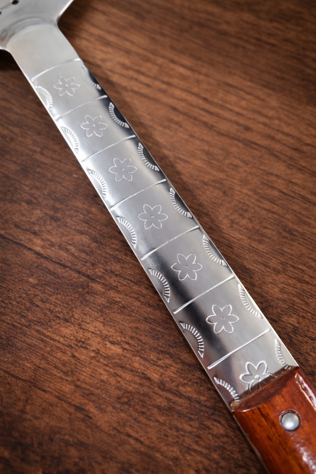25 Inches Uzbek Skimmer Spoon Shumovka With Wooden Handle