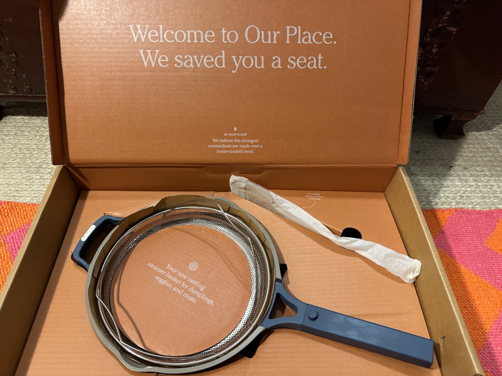 Our Place Always Pan 2.6 Qt 10.5” w/ Wooden Spoon + Steamer Basket -2.0 Sage