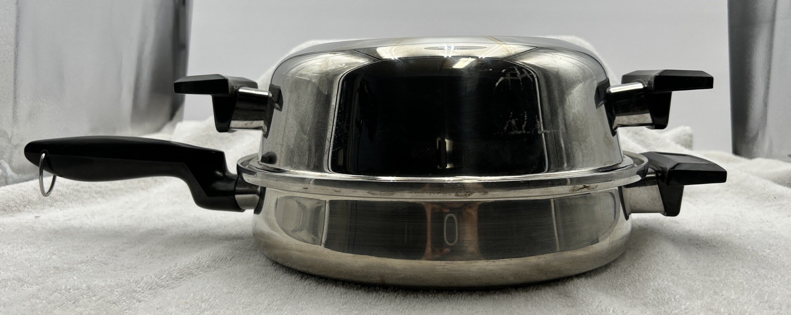 Permanent MC-2000 11″ Skillet 5 PLY Multi Core T304 Stainless Steel USA W Lid