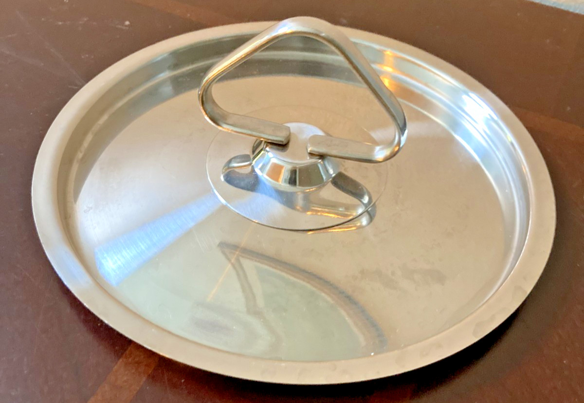 Stainless Steel Mirror Polish Lid 6 7/8” Outer Diameter & 6 1/8” Inner Diameter