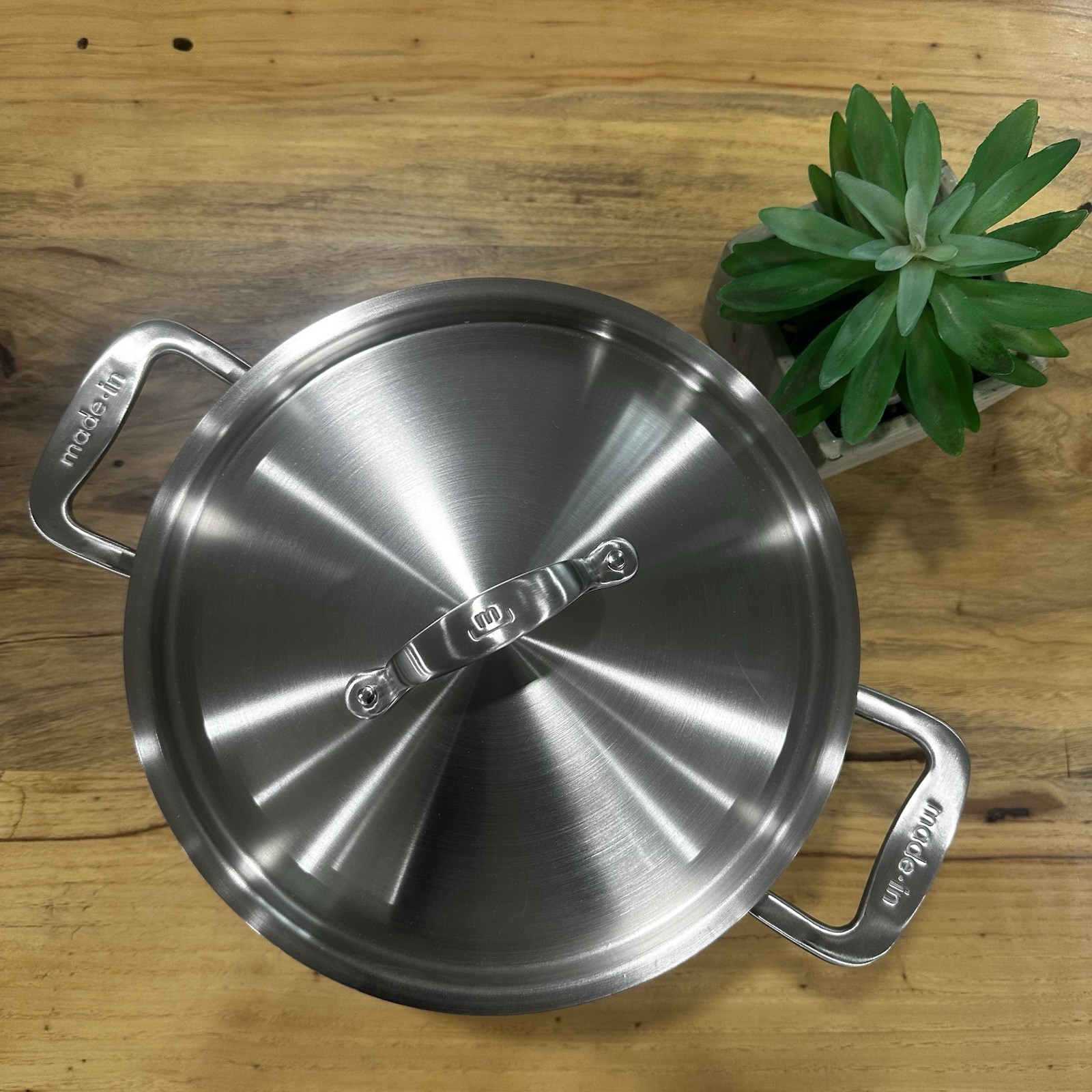 Made In 8 Quart Blue ProCoat Non Stick Stock Pot & Lid NEW