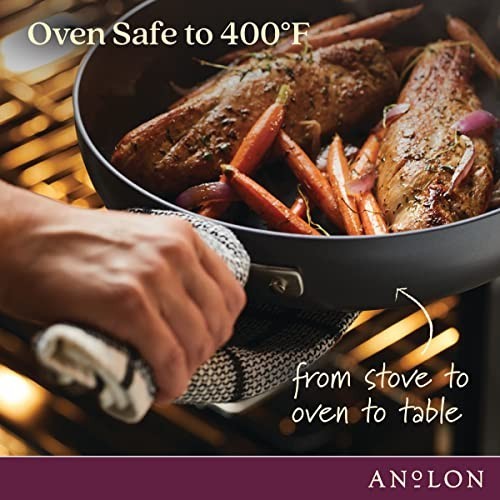 Anolon Advanced Home Hard Anodized Nonstick Skillet 8.5-In Oven Safe 400F Moon