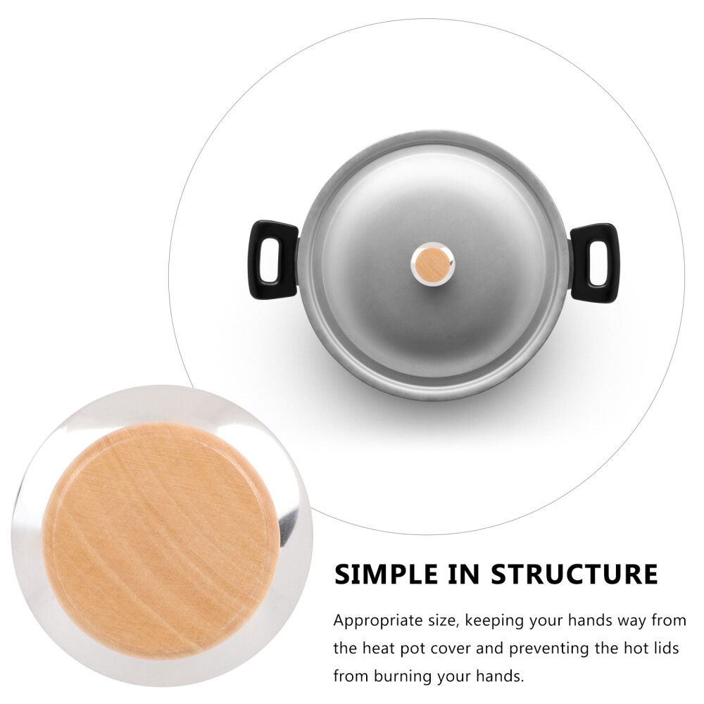 3 Pcs Lid Handle Baby Pot Grip Replacement Handles Accessory Knobs for Cookware