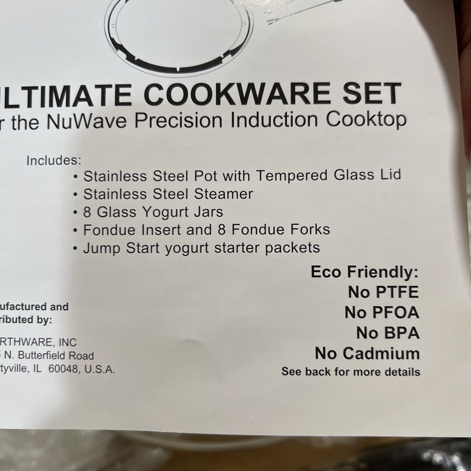 Nuwave Ultimate Induction 12 Pc Cookware Set 31121 Steamer Fondue