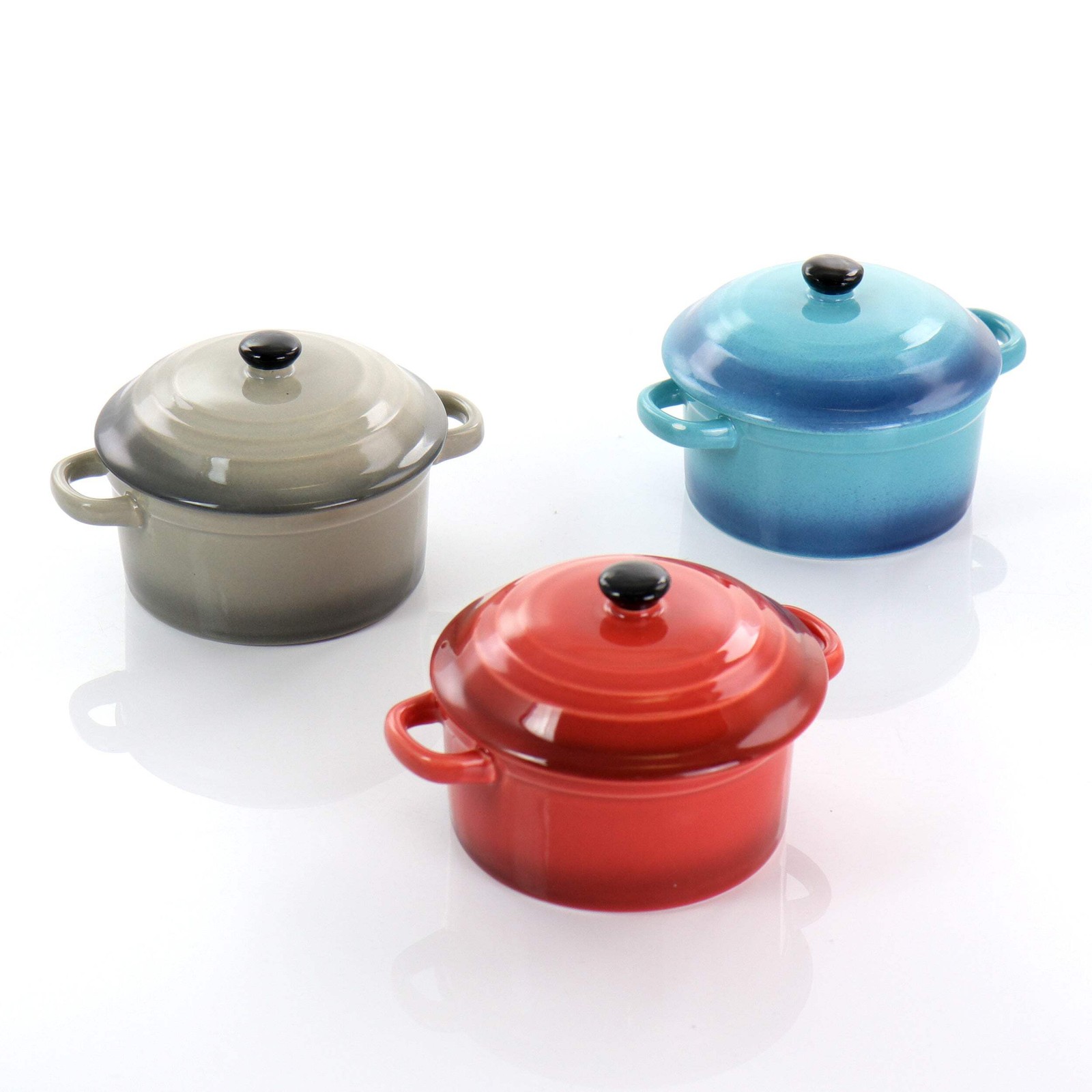 Crock Pot Pembury 3 Piece 9.6 oz Stoneware Assorted Casserole Dish Set