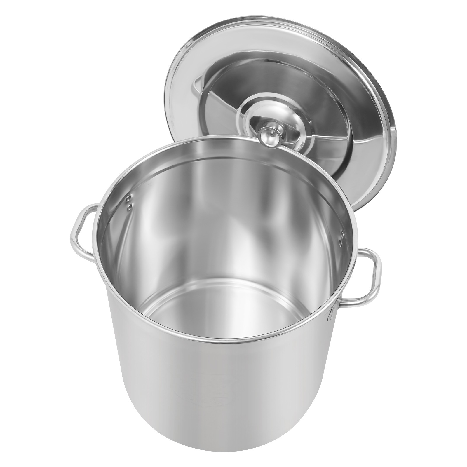48L Stainless Steel Pot Large Cooking Pot with Lid Stainless Steel Soup Pot