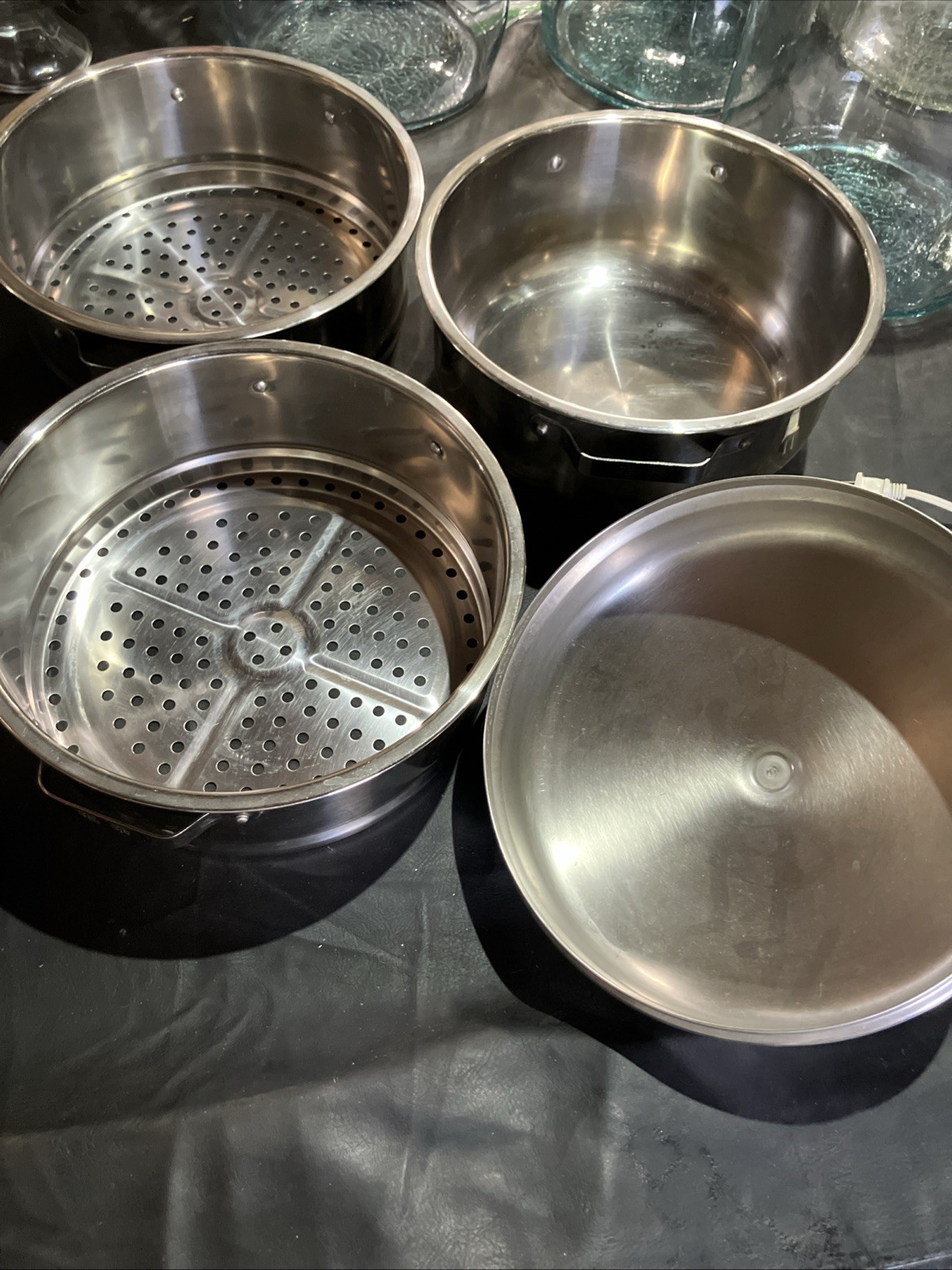 3 Tier Stainless Steel Steamer Pot with Lid Chinese Writing Non Magnetic Pots