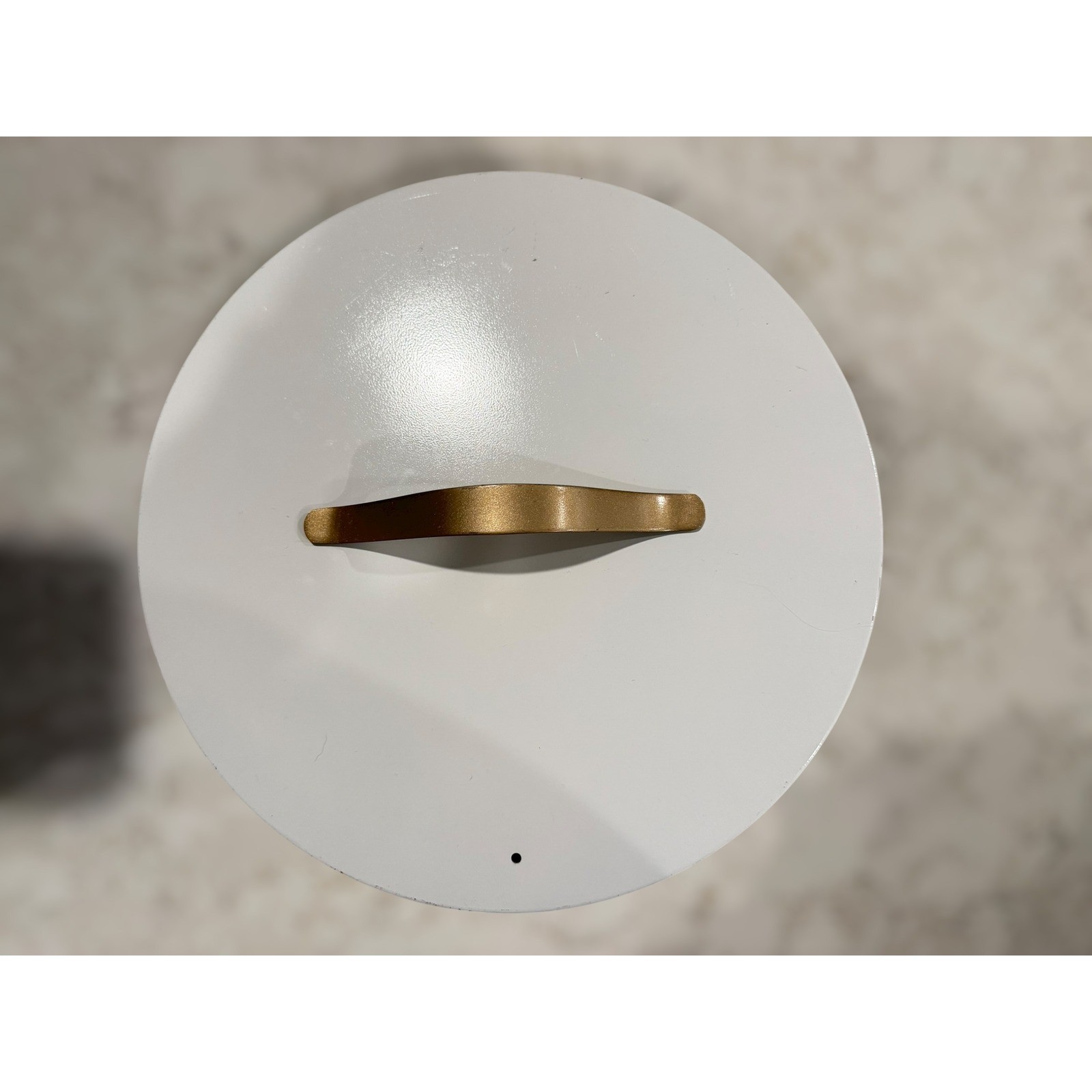 Caraway Home 12″ inch lid for sauce pan / pot White/Gold Handles USED LID ONLY