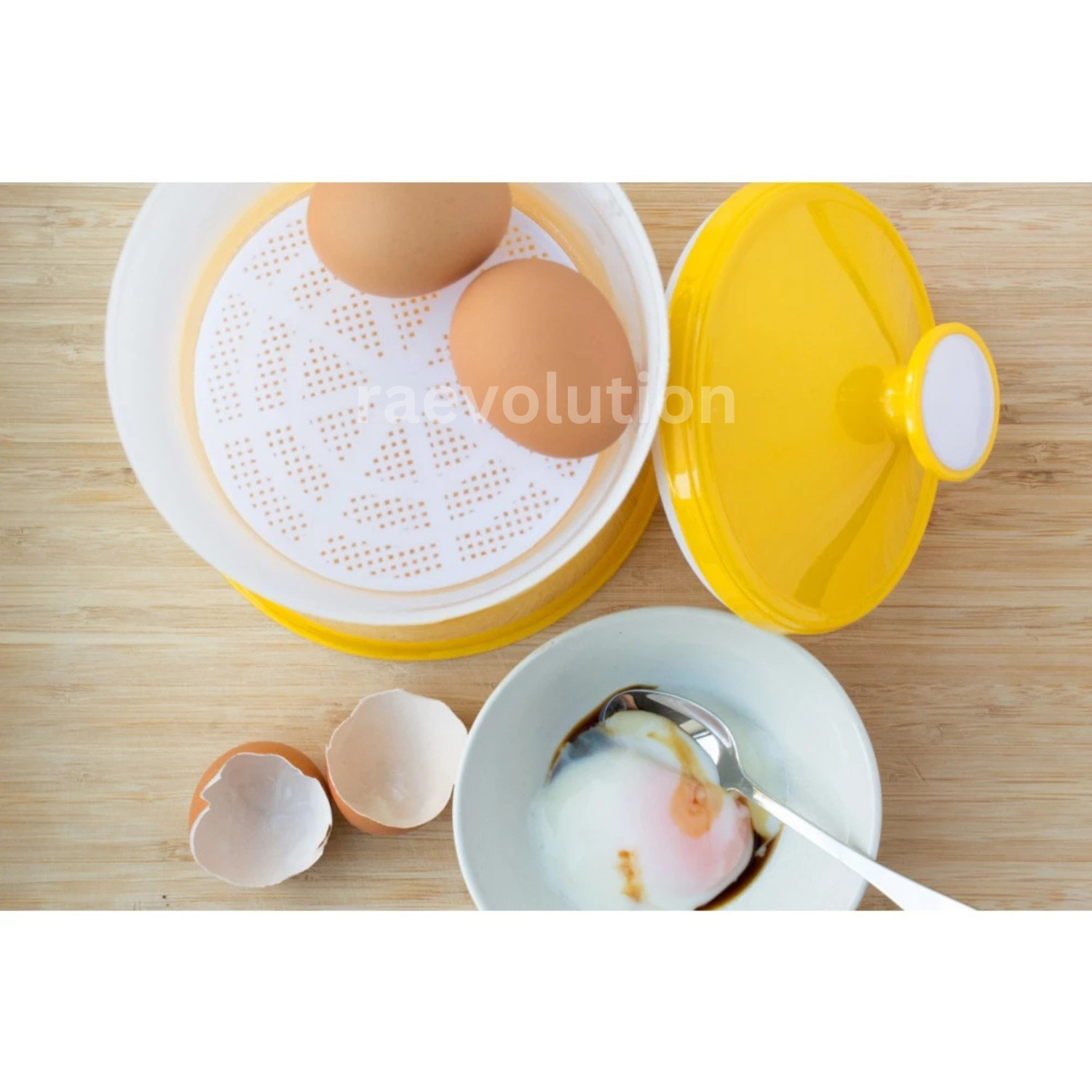 Portable Half Boiled Egg Maker l BPA Free Breakfast Tool l No Electric Cooker
