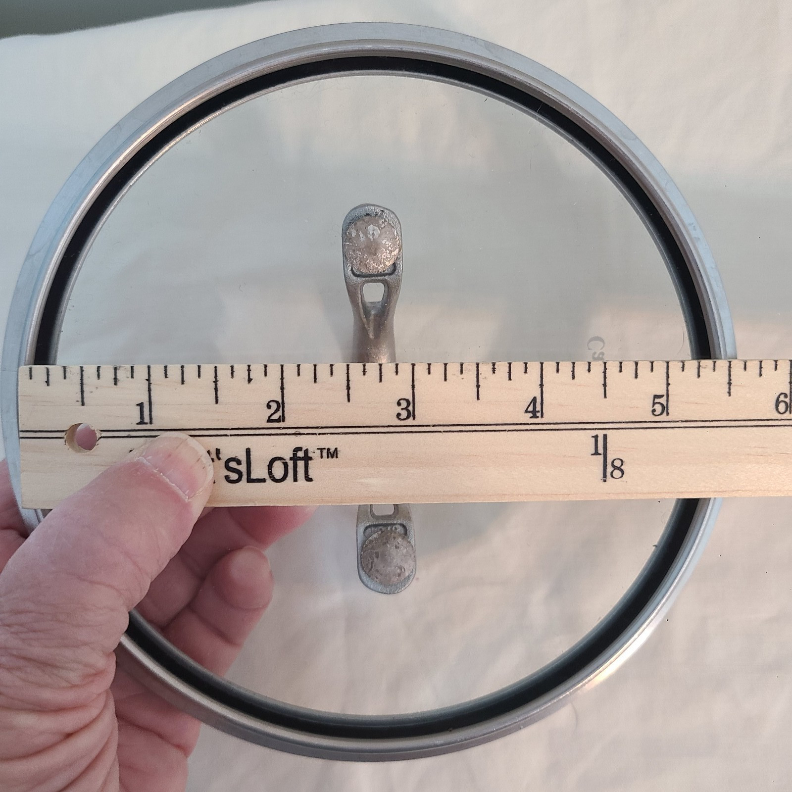 Calphalon Glass Lid Replacement 5 1/2” ID 6 1/4” OD LID ONLY Pots Pans Cookware
