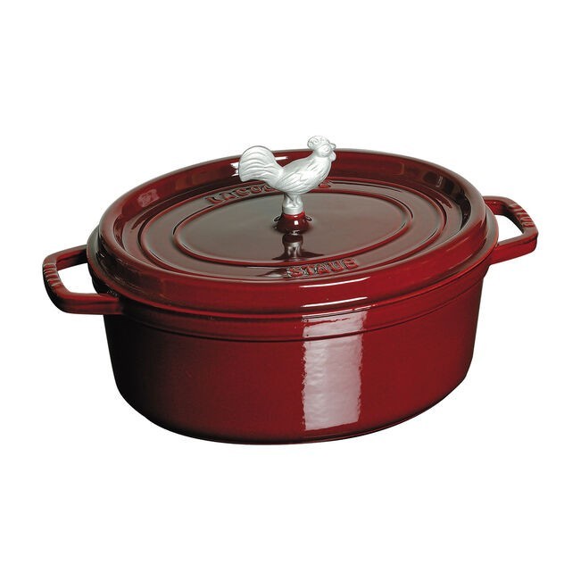 Staub Signature Oval Cocotte 31 cm – 5.75QT Grenadine color See Notes