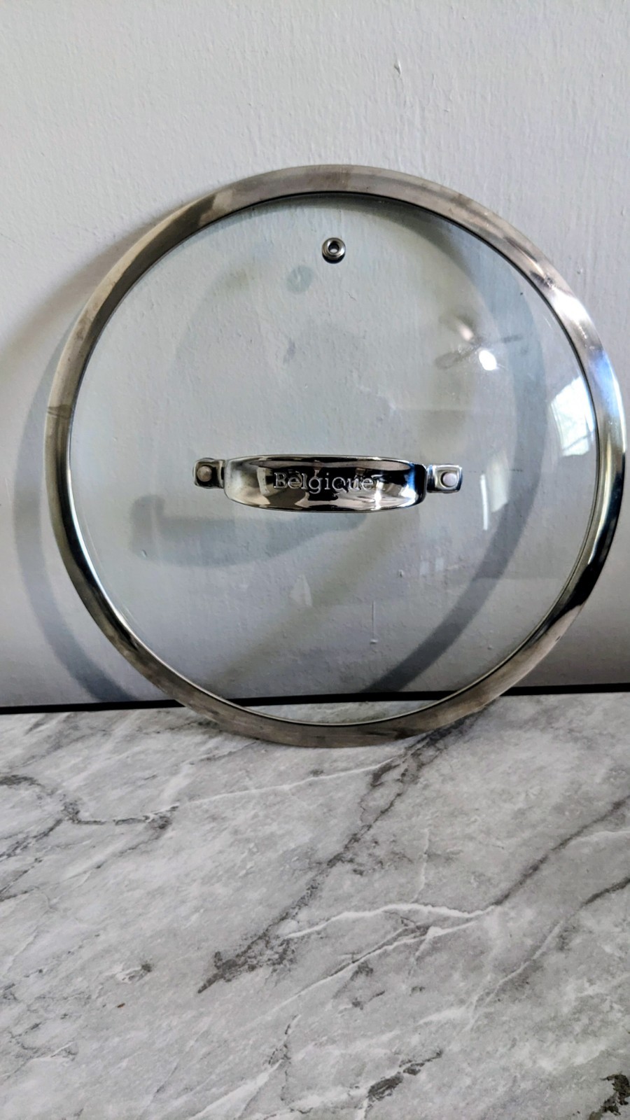 BELGIQUE Glass Pot Pan Replacement 9 1/4″ Lid Only Vented Stainless Rim