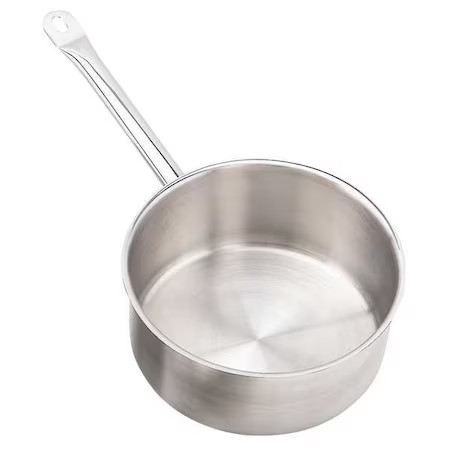 Crestware Sssau7 Sauce Pan W/Cover, 7-5/8Qt, 10-1/2 In., Ss