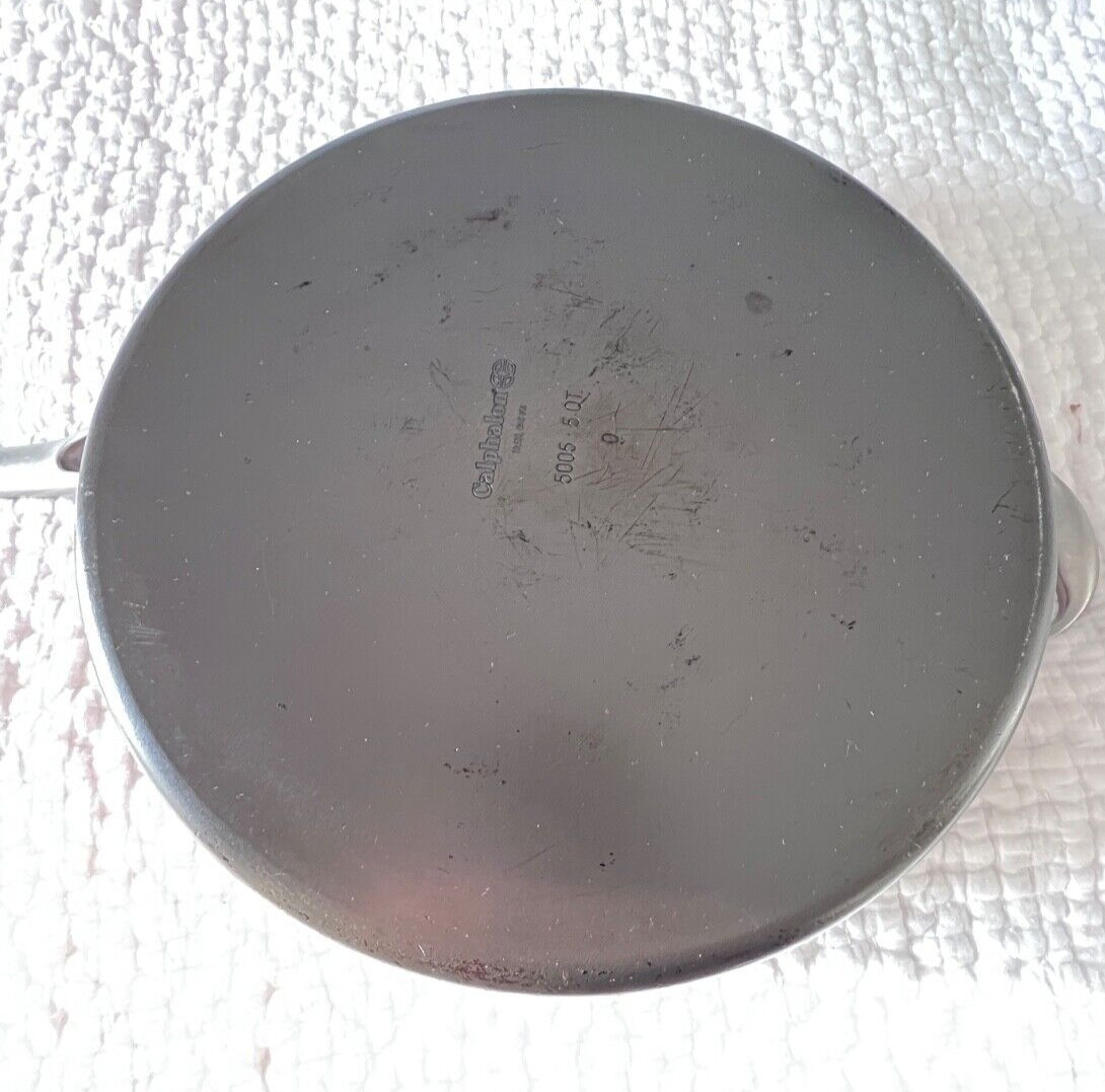 Calphalon 5 qt. Saute Pan Hard AnAluminum Nonstick Lid Matte Black 5005 Cookware