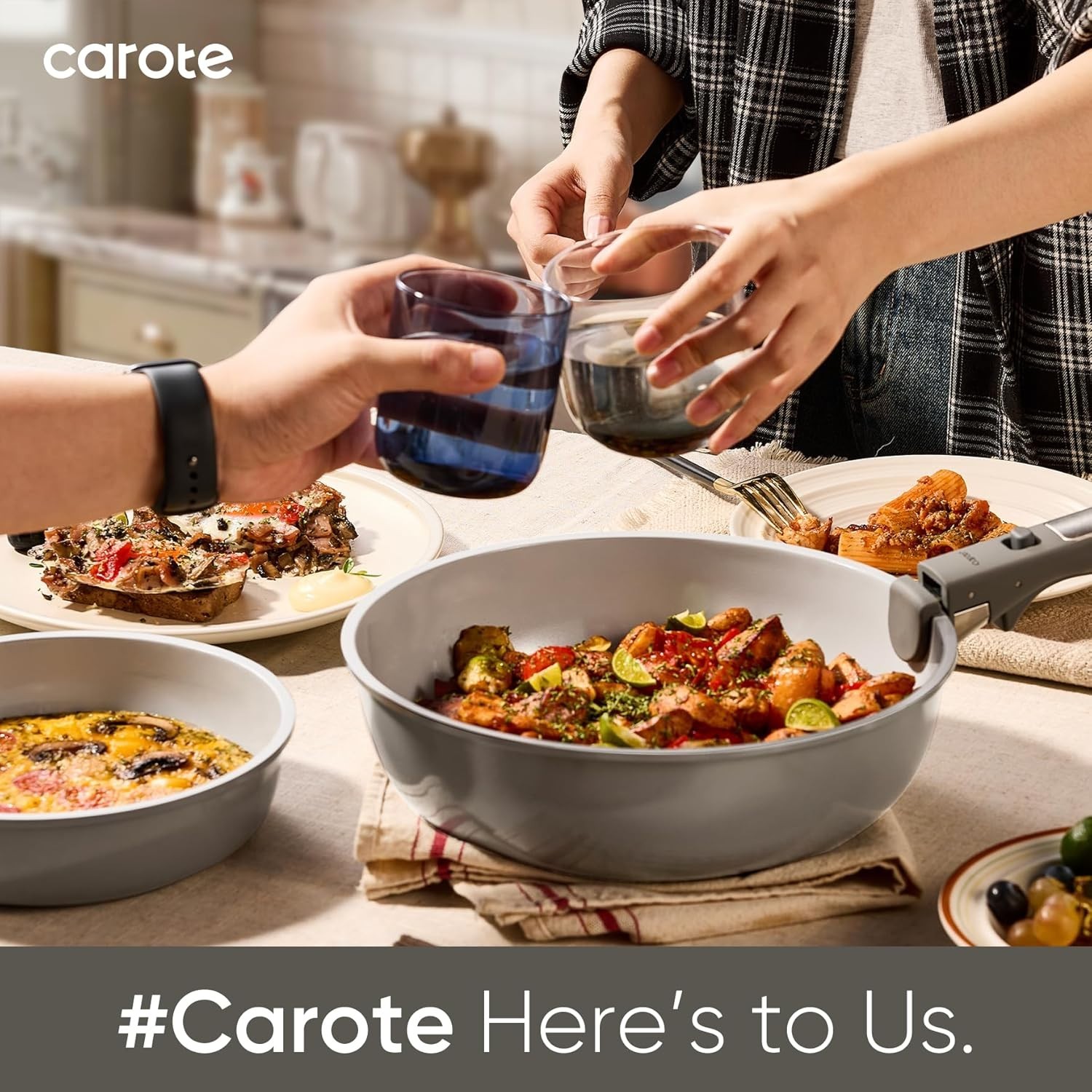 Safe & Stylish 27-Piece Ceramic Cookware Set – Dishwasher & Oven Safe, Dark Gray
