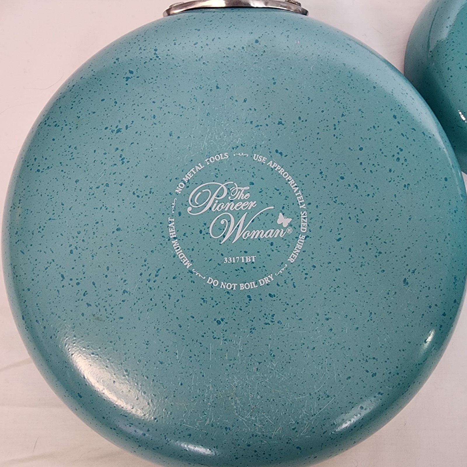 Pioneer Woman KEEPSAKE TEAL Speckled Enamel Aluminum Cookware Set