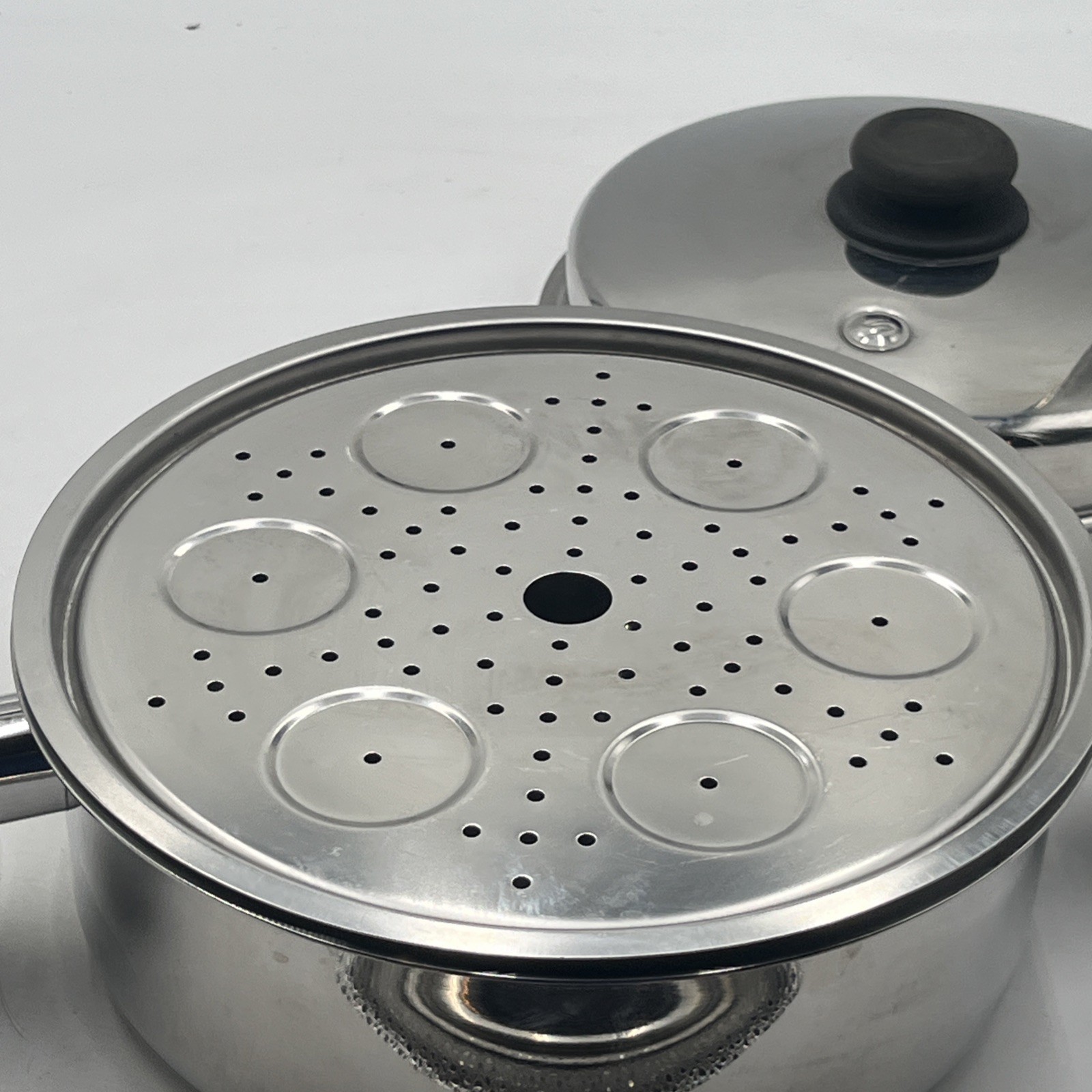 Saladmaster Utility Tray 10” W/ Steamer & Dome Lid Stainless Made in USA