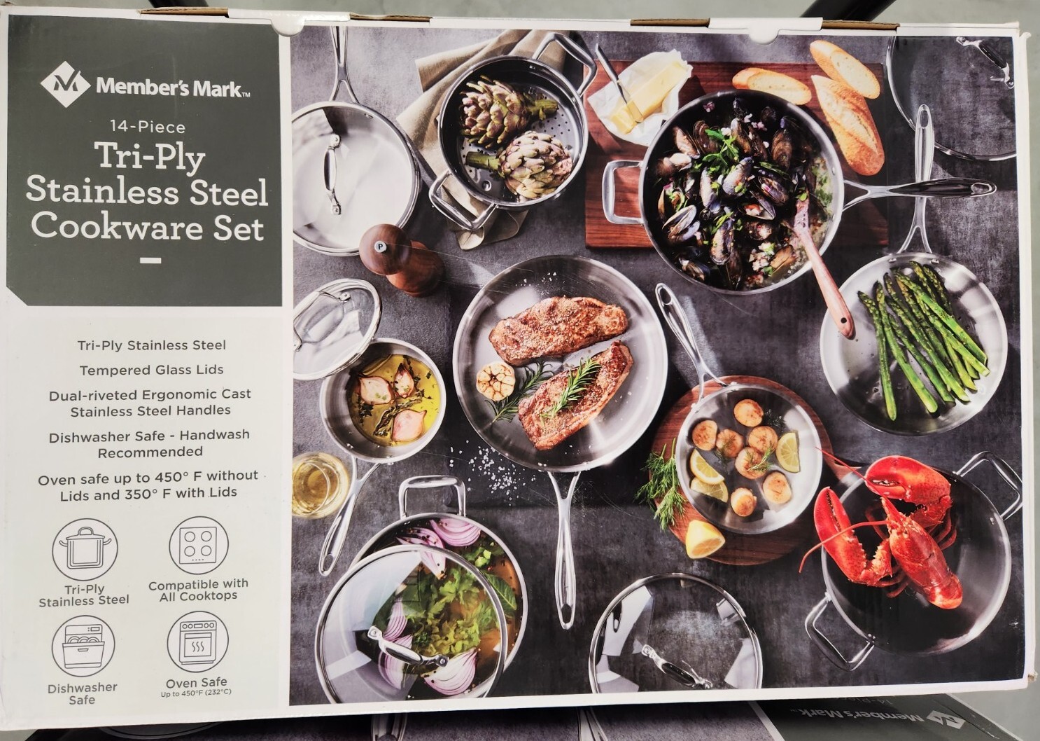 Member’s Mark 14-Piece Tri-Ply Cookware Set
