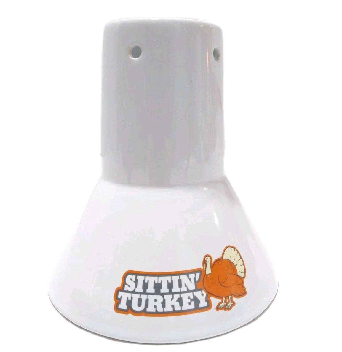 Sittin’ Turkey Ceramic Vertical Steamer Beer Can Roaster Infuser For Grill /Oven