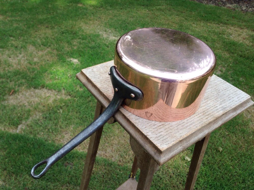 Garanti Villedieu 2.2mm French 7.25″Copper Sauce Pan Made France Marque Deposee