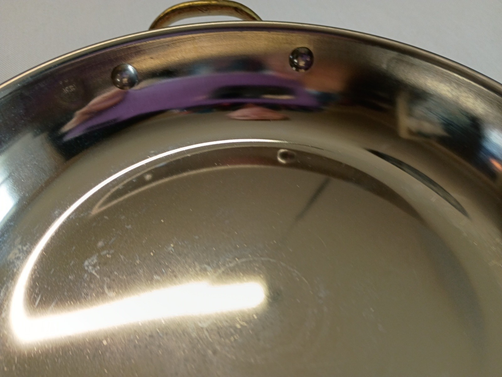 6.75 x 1.5 Round Copper Serving Pan Curry Appetizer Dish By Benjamin And Medwin