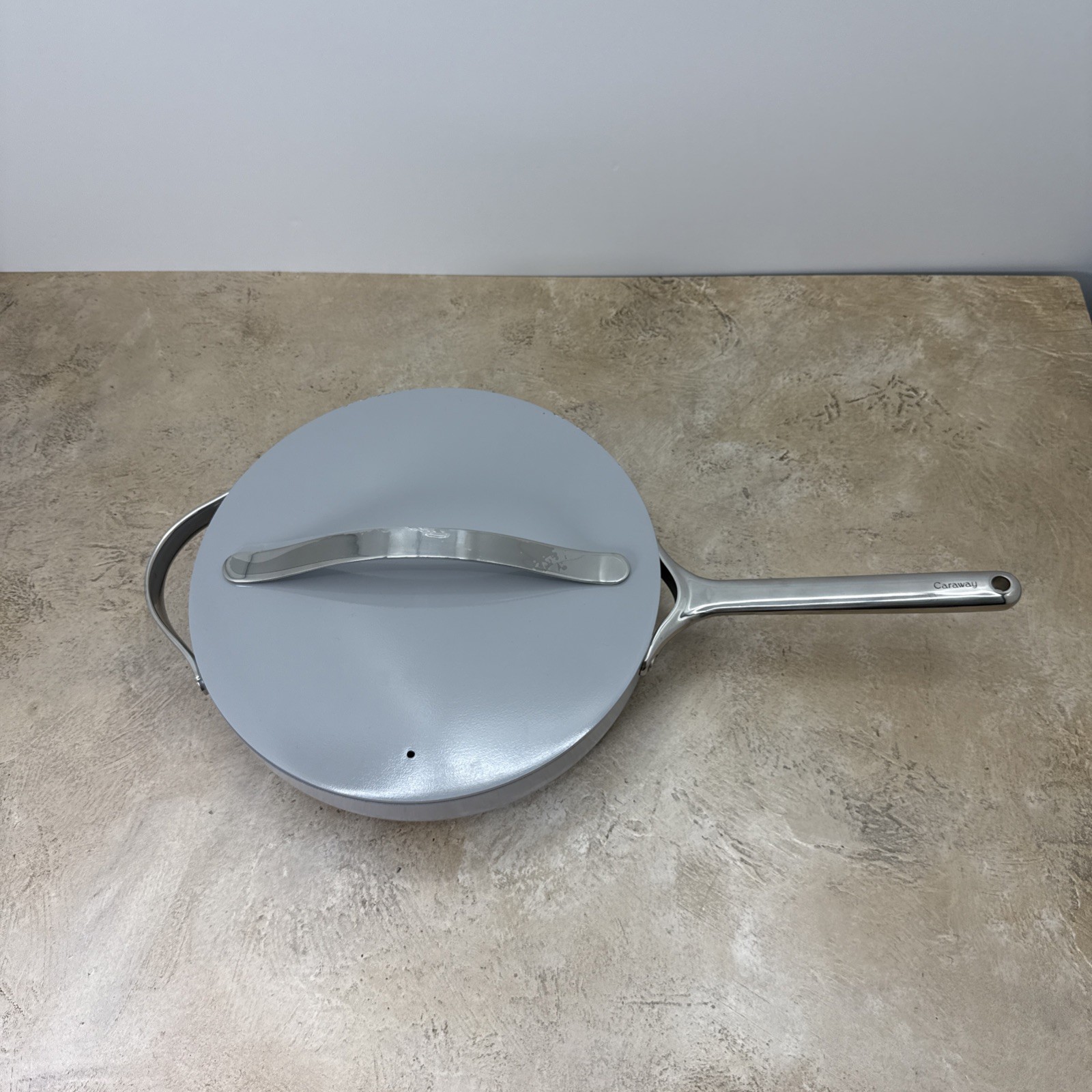 Caraway Home Non-Stick Ceramic-Coated 4.5 qt Saute Pan W/Lid (Gray)